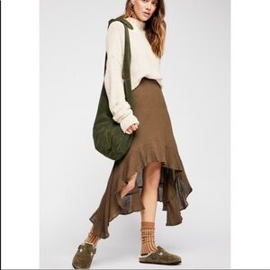 New Free People Gauzy Flounce Skirt sz XS, S